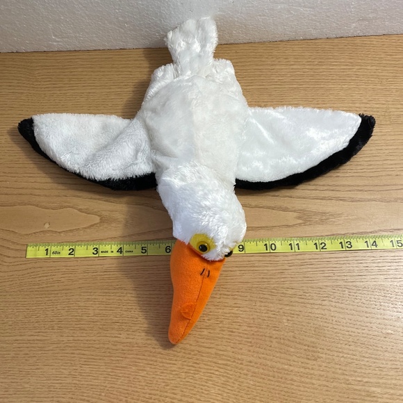 Caltoy Pelican Hand Puppet Plush Bird White Pretend Play Classroom Toy 15” - Picture 10 of 10
